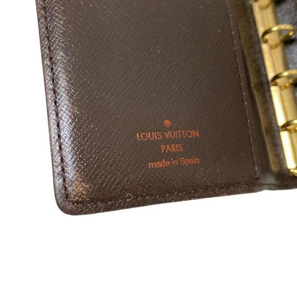 LOUIS VUITTON Agenda PM Ebene Damier Agenda Cover Case 132-081025 - Picture 10 of 12